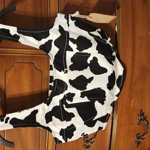 Beautiful dalmatian print crop top